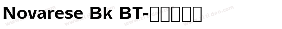 Novarese Bk BT字体转换